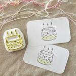 ちょこっと書き込めるケーキ＊消しゴムはんこ