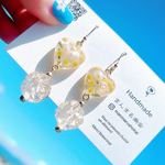 【GOOD LUCKイヤリング໒꒱·̩͙】金属アレルギー対応サージカルステンレスピアス、イヤリング可