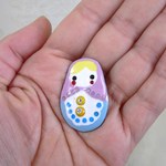 七宝焼のマトリョーシカ（ピンク・青磁）