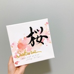 キャンバス　命名書　水彩画