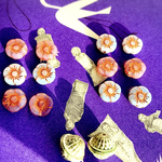 SALE【JIRI flower10㍉2種6コ12コセット】＋Saturn UFO🛸2コ