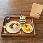 ミニチュア　キーマカレー定食