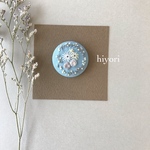 刺繍ブローチ