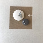 刺繍ブローチ 木 2個セット
