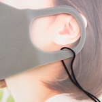 saly☆ブラック色◼︎マグネットワンタッチ楽ちん☆マスクネックレス