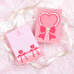 【Cute Heart Gingham-red-】バラメモ