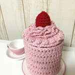 たっぷりホイップ イチゴケーキの綿棒ケースカバー＋綿棒200本付き！