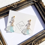 シーグラス ゆらゆらピアス ②