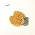 ぎゅーっとするハリネズミさんのコースター