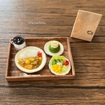 ミニチュア　カレー定食