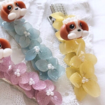 ○キャバリア選択できます○キャバっ子🐶プリンス🤴&プリンセス👸シリーズ💎ヘアクリップ＊イエロー