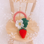 うさぎ♡かぎ編み耳飾り・Newいちごピンク