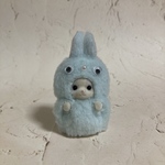 水色×ピンク シルバニアファミリ赤ちゃん着ぐるみ もこもこモンスター