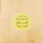 《カーステッカー》猫が乗ってますのカーステッカー