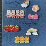 7枚入　入園　入学応援　女の子刺繍アイロンワッペン