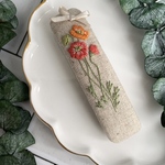 【送料無料】ポピーの刺繍バレッタ