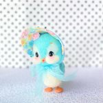 ターコイズブルーのヒヨコちゃん🐥☆レトロアニマル