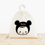 名前入り ナップサック 名入れ ナップザック (ネズミンベビーちゃん)