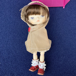 ちょっとワケあり　ウキウキ雨の日コーデ♡レインポンチョ（ベージュ）モンストドール