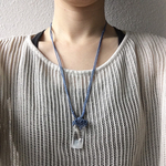 エンジェルラダー水晶　マクラメ　ネックレス