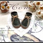  iMda 2.6 革　靴　ハンドメイド　レザー　シューズ　オリーブグリーン♪
