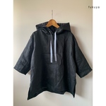 ｎｅｗ⚪︎黒リネンのシャツパーカー