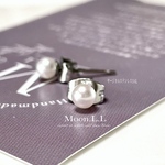 6月誕生石 クオリティブベビー淡水パールのピアス　サージカルステンレス316L