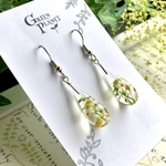 森雫【水中花】(黄色系)　ピアス/イヤリング　レジンアクセサリー