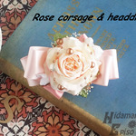コサージュエンジェルローズリボン  corsage