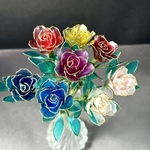 ミニ薔薇３本セット(全８色からお選び下さい)