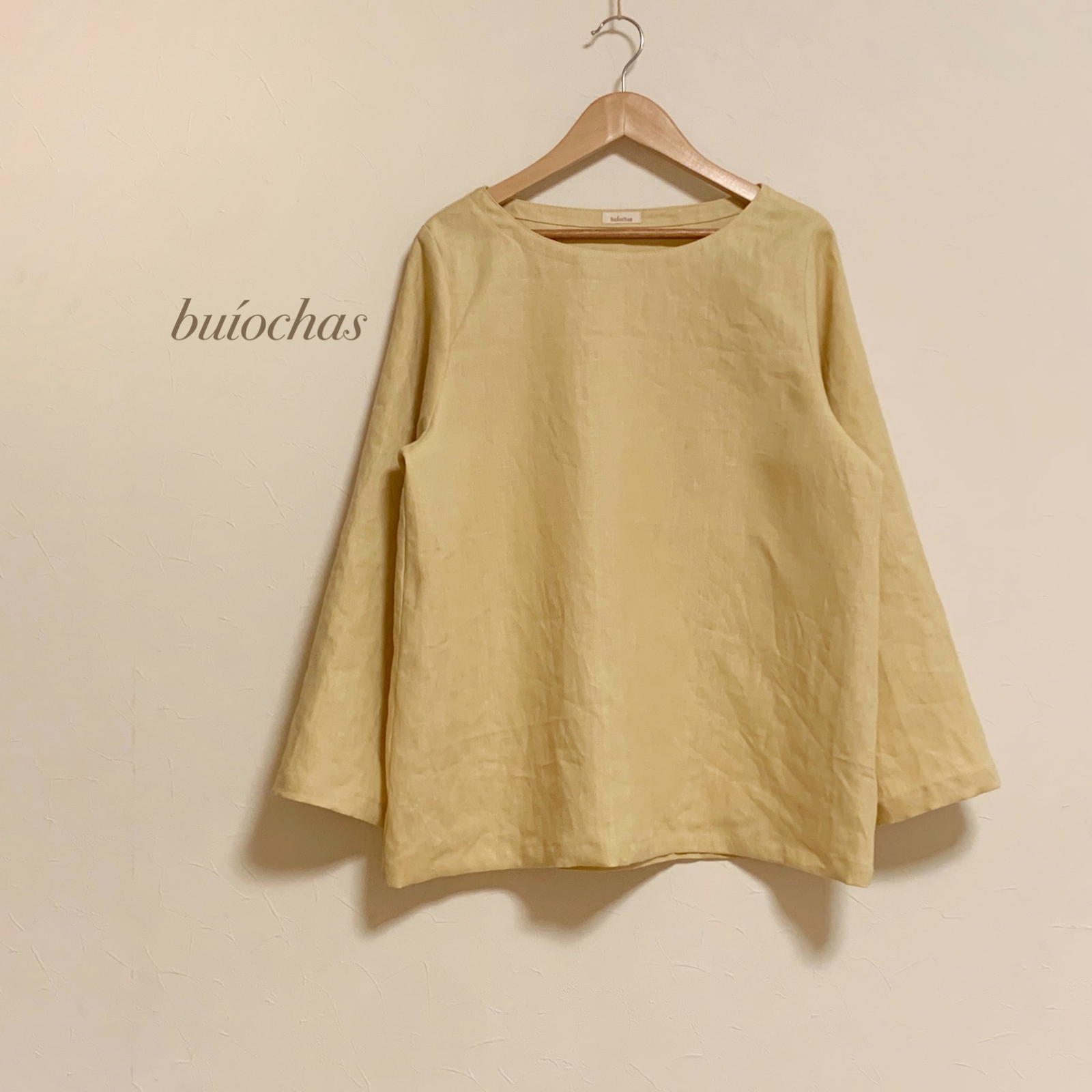 リネン　シンプルプルオーバー（cream） 6,640円