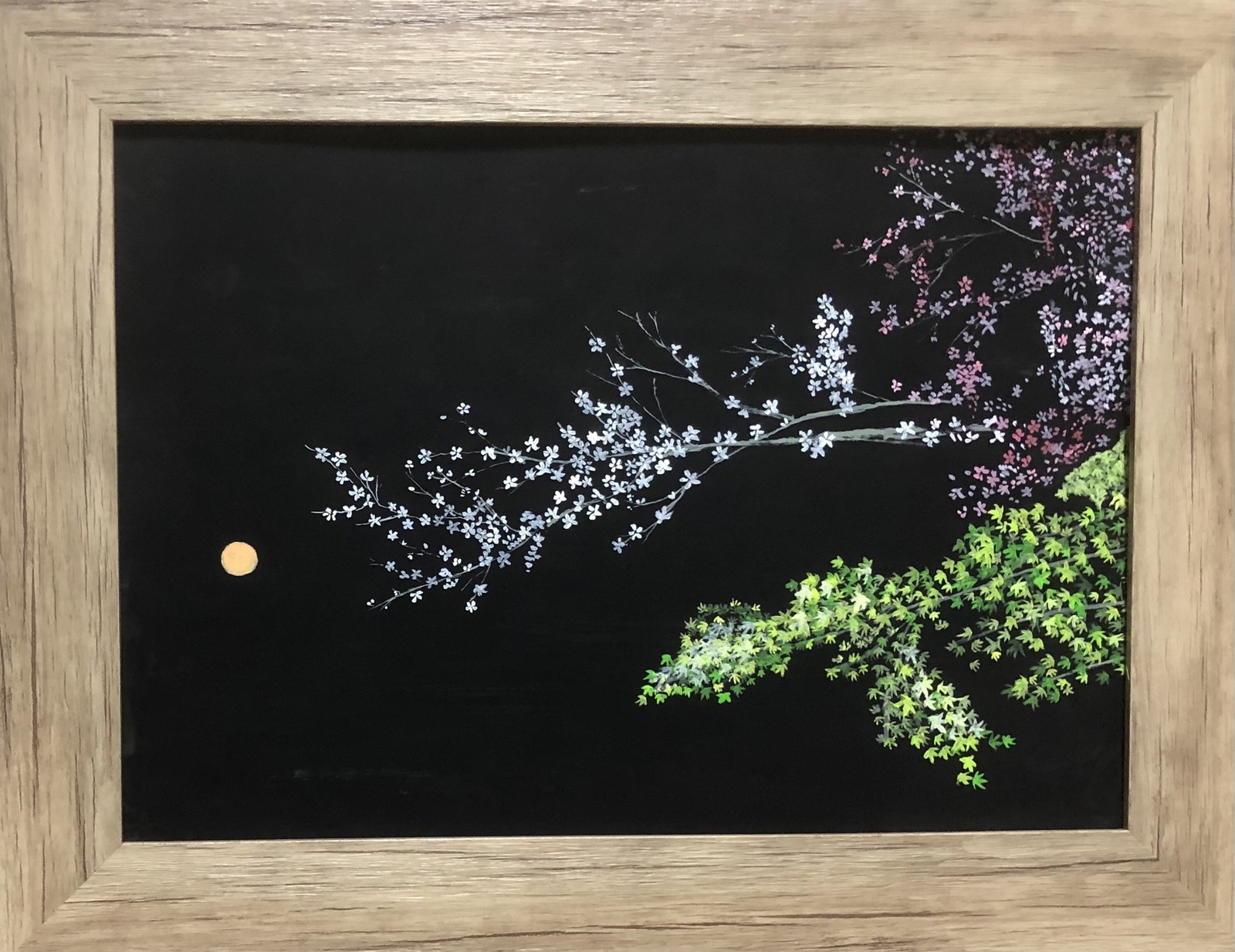 月と花