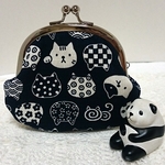 3.3寸　ねこのお顔がま口♪こん