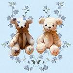 【イニシャルオプション選択可能ページ】memory bear ぬいぐるみ　リメイクベア　メモリーベア　ロンパースベア