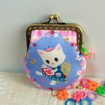 可愛い猫ちゃん 85mmがま口ポーチ