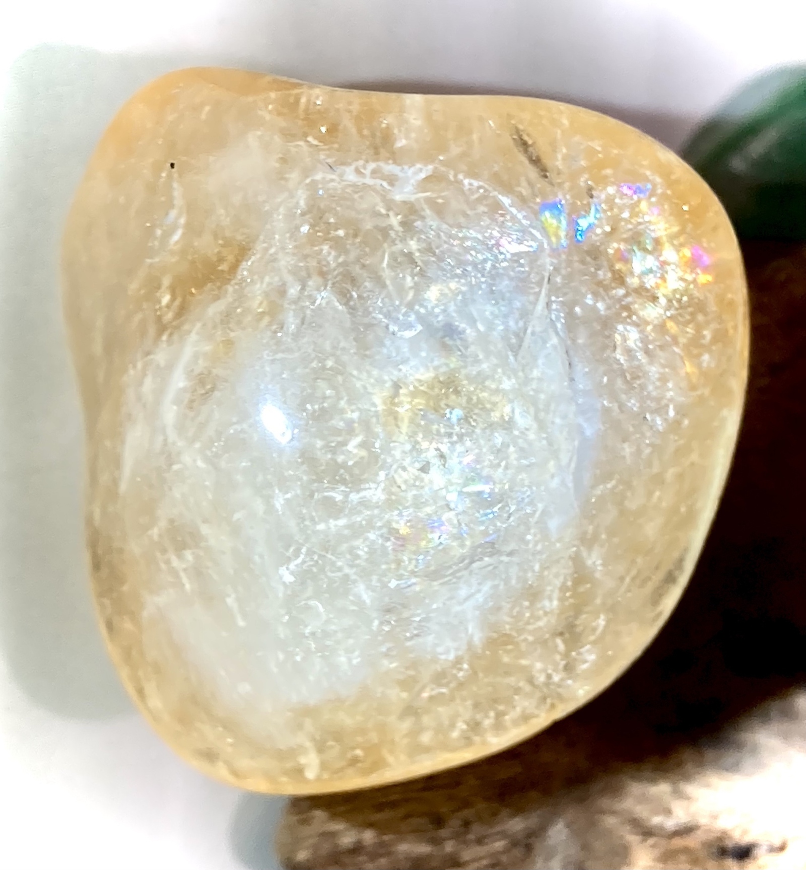 万華鏡【恋愛・ビジネス運】シトリンクォーツ 原石 ラフストーン