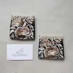 embroidery jewelry pouch / インド刺繍リボンのバネ口ポーチ