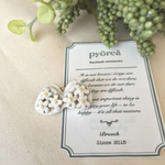 【陶器】花花ちょうちょブローチ(B)