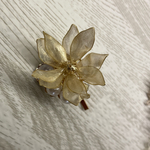 お花とパールのポニーフック⭐︎ゴールド