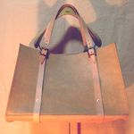 床革 ベージュ レザーバッグ トートバッグ