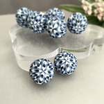 ポリマークレイ　ビーズ　15mm 穴開き 2個セット(1ペア)