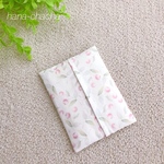 ポケットティッシュケース＊ティッシュケース＊ナチュラル＊ピンクの実