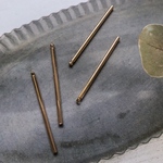 高品質✨【バーチャーム】ゴールド　バー　スティック　チャーム　40×2mm 8本入り