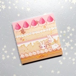 うさぎとショートケーキのメモ帳