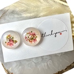 全品 送料無料 レジン カボション 押し花 ピアス