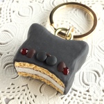フェイクスイーツ*黒猫ちゃんチョコパイ・キーリング*スイーツデコ