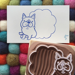 メモ枠フレブルさん 消しゴムはんこ