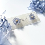 重ね紫陽花のイヤリング／ピアス