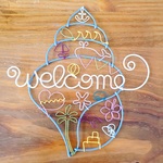 *summer trip*  welcomeサイン オーナメント ワイヤークラフト