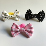 3個セット✨トップノットリボン🎀（チェック・ドット）